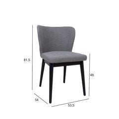 Комплект из 2 стульев LISBON серый цена и информация | Стулья для кухни и столовой | 220.lv