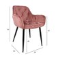 Krēsls Brita, rozā, 2 gab. cena un informācija | Virtuves un ēdamistabas krēsli | 220.lv