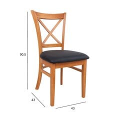 Krēsls Mix Match, melns, 4 gab. cena un informācija | Virtuves un ēdamistabas krēsli | 220.lv