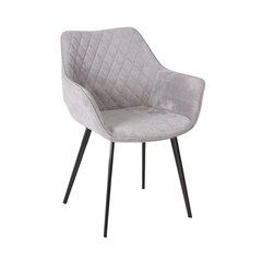 Комплект из 2 стульев NAOMI 61x60,5xH47 / 84см, серая ткань цена и информация | Стулья для кухни и столовой | 220.lv