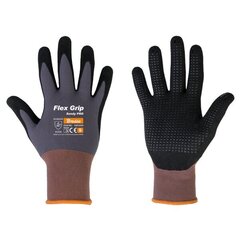 Комплект из 6 пар защитных нитриловых перчаток Flex Grip Sandy Pro 10 цена и информация | Рабочие перчатки | 220.lv