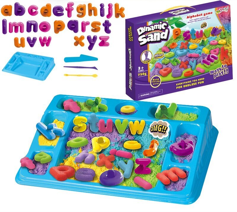 Kinētiskās smiltis Alphabet Game цена и информация | Attīstošās rotaļlietas | 220.lv