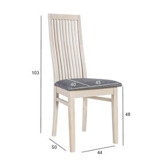 Комплект из 2 стульев Oxford 44x50,5xH103см цена и информация | Стулья для кухни и столовой | 220.lv
