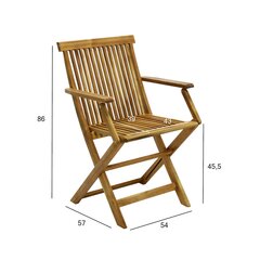 Krēsls Finlay ar roku balstiem, 2 gab. цена и информация | Садовые стулья, кресла, пуфы | 220.lv