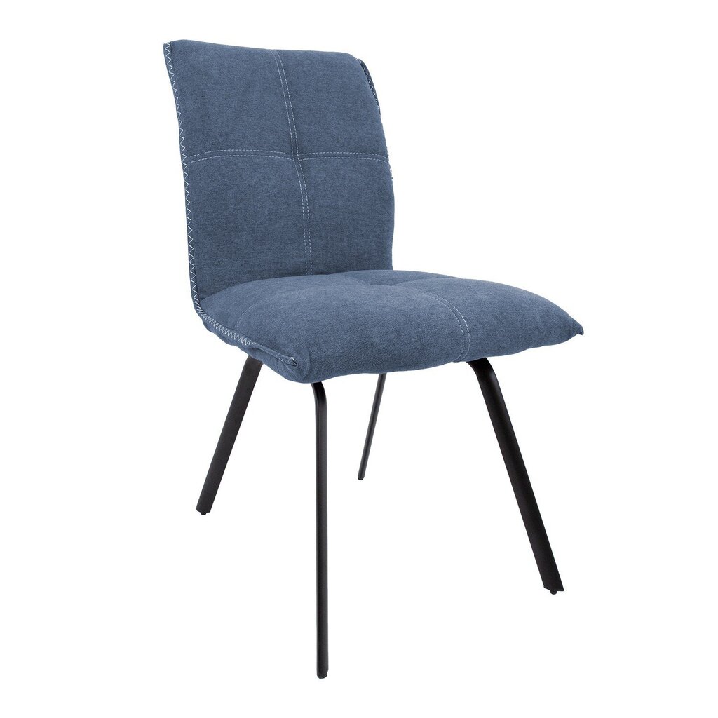 Krēsls Eddy, zils, 2 gab. cena un informācija | Virtuves un ēdamistabas krēsli | 220.lv