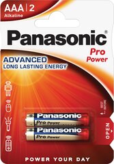 Panasonic Pro Power baterija LR03PPG/2B, 10 gab. cena un informācija | Baterijas | 220.lv