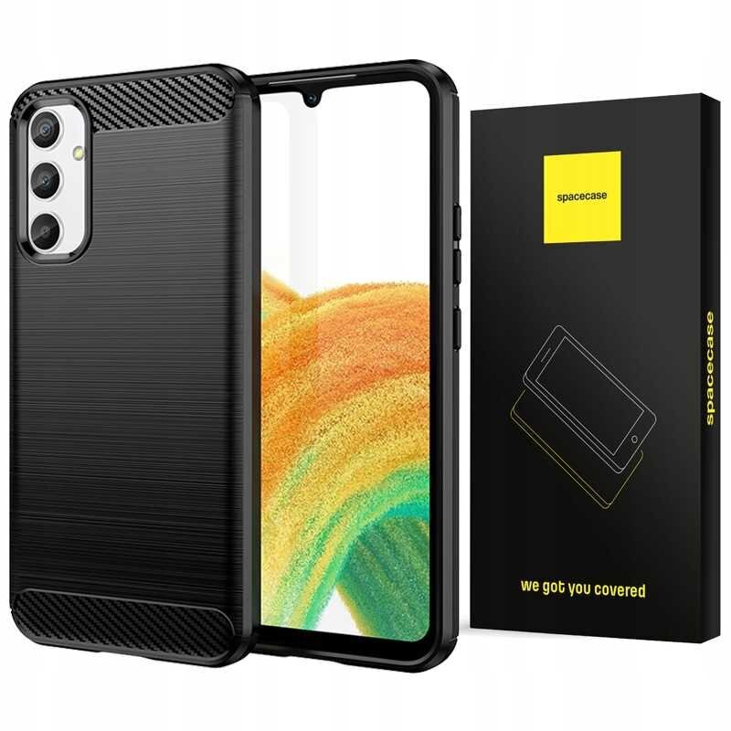 Spacecase Carbon Samsung Galaxy A34 5G cena un informācija | Telefonu vāciņi, maciņi | 220.lv