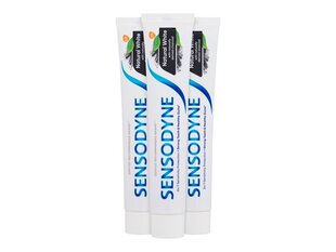 Зубная паста Sensodyne Natural White, с активированным углем, 3 × 75 мл цена и информация | Зубные щетки, пасты | 220.lv