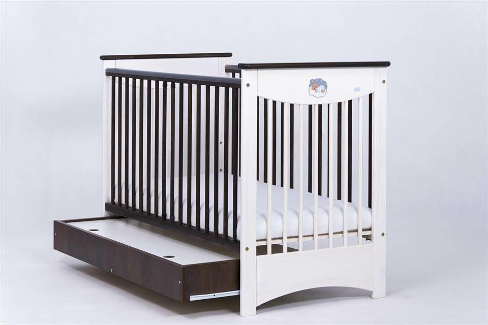 Bērnu gultiņa Mocca, balts cena un informācija | Bērnu gultas | 220.lv