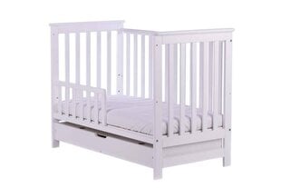 Bērnu gultiņa Petit Fox 2in1, balts цена и информация | Детские кроватки | 220.lv