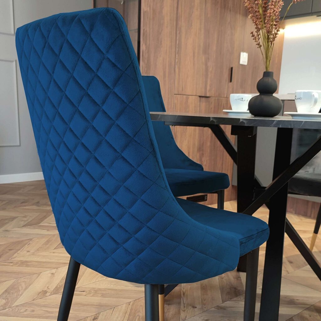Krēsls Vermont Velvet, zils cena un informācija | Biroja krēsli | 220.lv
