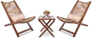 Комплект мебели для патио - CHILL TOFFI, коричневый цена и информация | Комплекты уличной мебели | 220.lv
