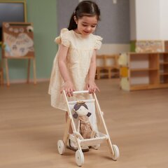 деревянная тележка для кукол viga цена и информация | Игрушки для девочек | 220.lv