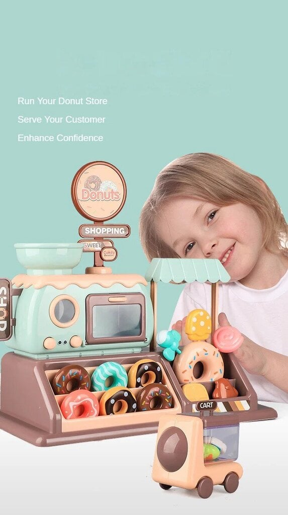 Bērnu rotaļu komplekts Donuts Shoping цена и информация | Rotaļlietas meitenēm | 220.lv