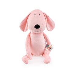 Plīša rotaļlieta suns, rozā, 58 cm cena un informācija | Mīkstās (plīša) rotaļlietas | 220.lv