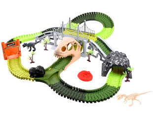 Гибкая трасса для автомобилей-динозавров Jokomisiada цена и информация | Игрушки для мальчиков | 220.lv