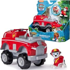 Rotaļu kravas automašīnas un figūras komplekts Paw Patrul Jungle Pups Marshall цена и информация | Игрушки для мальчиков | 220.lv