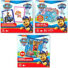 Komplekts Paw Patruļ 3-in-1 spēļu Puzle Pop-up Jumbo kartes cena un informācija | Galda spēles | 220.lv