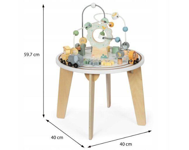 Koka izglītojošs galds Mamabrum cena un informācija | Attīstošās rotaļlietas | 220.lv
