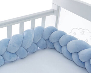 Bērnu gultiņas aizsargs, 250 cm, zils цена и информация | Товары для безопасности детей дома | 220.lv