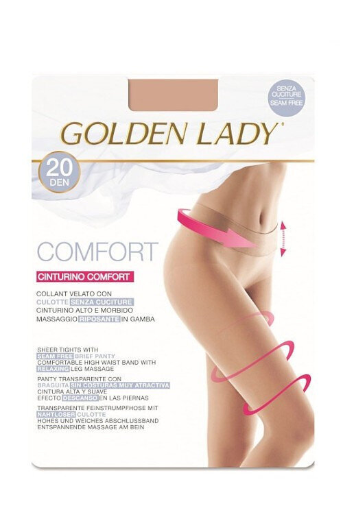 Zeķubikses sievietēm Golden Lady Comfort, bēšas, 20 DEN цена и информация | Zeķubikses | 220.lv