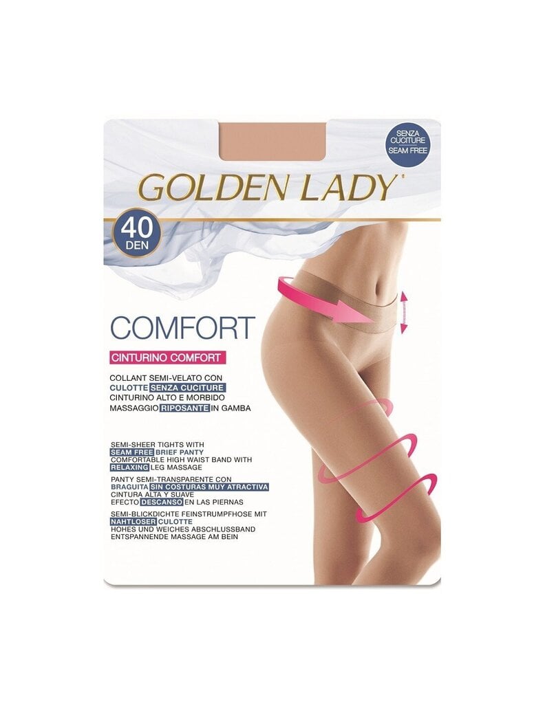 Zeķubikses sievietēm Golden Lady Comfort, bēšas, 40 DEN cena un informācija | Zeķubikses | 220.lv