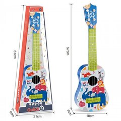 Klasiskā ģitāra bērniem Woopie, zila, 57cm cena un informācija | Attīstošās rotaļlietas | 220.lv