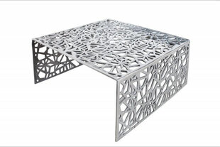Kafijas galdiņš Invicta Abstract 60 cm, sudrabs, alumīnijs cena un informācija | Žurnālgaldiņi | 220.lv
