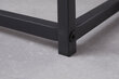 Galda komplekts Invicta Dura, melns, metāls цена и информация | Konsoles galdiņi | 220.lv
