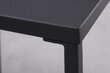 Galda komplekts Invicta Dura, melns, metāls цена и информация | Konsoles galdiņi | 220.lv