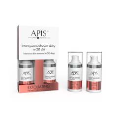 Sejas kopšanas komplekts Apis Exfoliating Home Care, 10% emulsija, 15 % gēls цена и информация | Средства для очищения лица | 220.lv