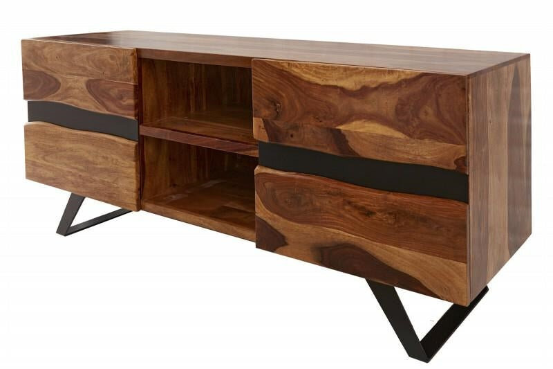 TV galds-skapis Invicta Amazonas, 160 cm, koka, metāla цена и информация | TV galdiņi | 220.lv