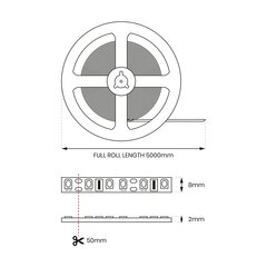 LED lente Milagro, 0,5 m cena un informācija | LED lentes | 220.lv