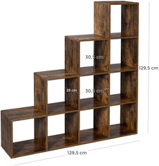 Universāls plaukts Quadro 129,5 x 29 x 129,5 cm цена и информация | Полки | 220.lv