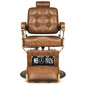 Friziera krēsls Activeshop Gabbiano Boss Old Leather, brūns cena un informācija | Mēbeles skaistumkopšanas saloniem | 220.lv