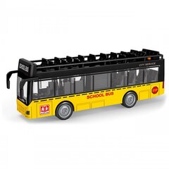 Autobuss ar apgaismojumu un atveramām durvīm Woopie, dzeltens cena un informācija | Rotaļlietas zēniem | 220.lv