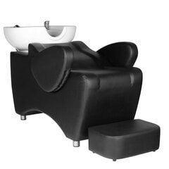 Frizieru mazgāšanas krēsls Activeshop HSB46, melns cena un informācija | Mēbeles skaistumkopšanas saloniem | 220.lv