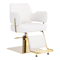 парикмахерское кресло gabbiano - золото линца, белый цена и информация | Мебель для салонов красоты | 220.lv