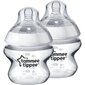 Pudeles Tommee Tippee, 0M + 150ml, 2 gab. цена и информация | Bērnu pudelītes un to aksesuāri | 220.lv