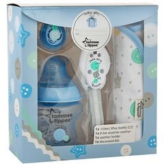 Dāvanu komplekts zēniem Tommee Tippee Cute as a Button, 150ml, 0m+, 42354677 cena un informācija | Bērnu pudelītes un to aksesuāri | 220.lv