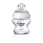 TOMMEE TIPPEE barošanas pudelīte stikla CTN 150ml 0m+ цена и информация | Bērnu pudelītes un to aksesuāri | 220.lv