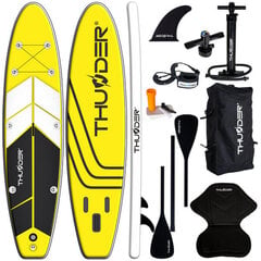 Piepūšams SUP dēlis Thunder Coast-Yellow 320, dzeltens цена и информация | SUP доски, водные лыжи, водные аттракционы | 220.lv