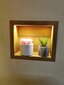 GloBox Siena iebūvējama plaukts ar LED apgaismojumu cena un informācija | Plaukti | 220.lv