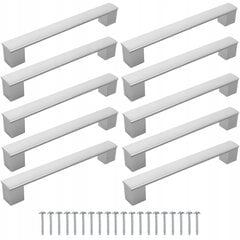 Mēbeļu rokturis 10 gab. 160 mm sudraba krāsā cena un informācija | Mēbeļu rokturi | 220.lv