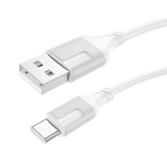 USB кабель Borofone BX101 USB-A to USB-C 1.0m черный цена и информация | Кабели для телефонов | 220.lv