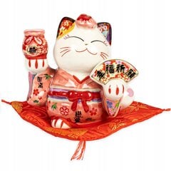 Naudas kastīte japāņu laimīgais kaķis Maneki-Neko цена и информация | Оригинальные копилки | 220.lv