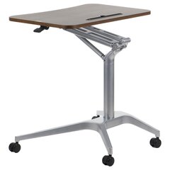 Mobilais galds Stema A10/AL/W, 72x71 cm, alu cena un informācija | Datorgaldi, rakstāmgaldi, biroja galdi | 220.lv
