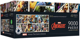 Puzle Trefl UFT Avengers Marvel Across the Comic Universe, 9000 d. cena un informācija | Puzles, 3D puzles | 220.lv
