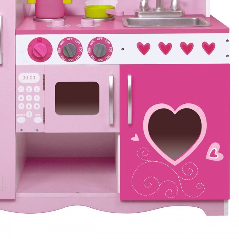 Bērnu koka virtuve Classic World, rozā cena un informācija | Rotaļlietas meitenēm | 220.lv