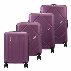 Koferu komplekts Gregorio, violets cena un informācija | Koferi, ceļojumu somas | 220.lv